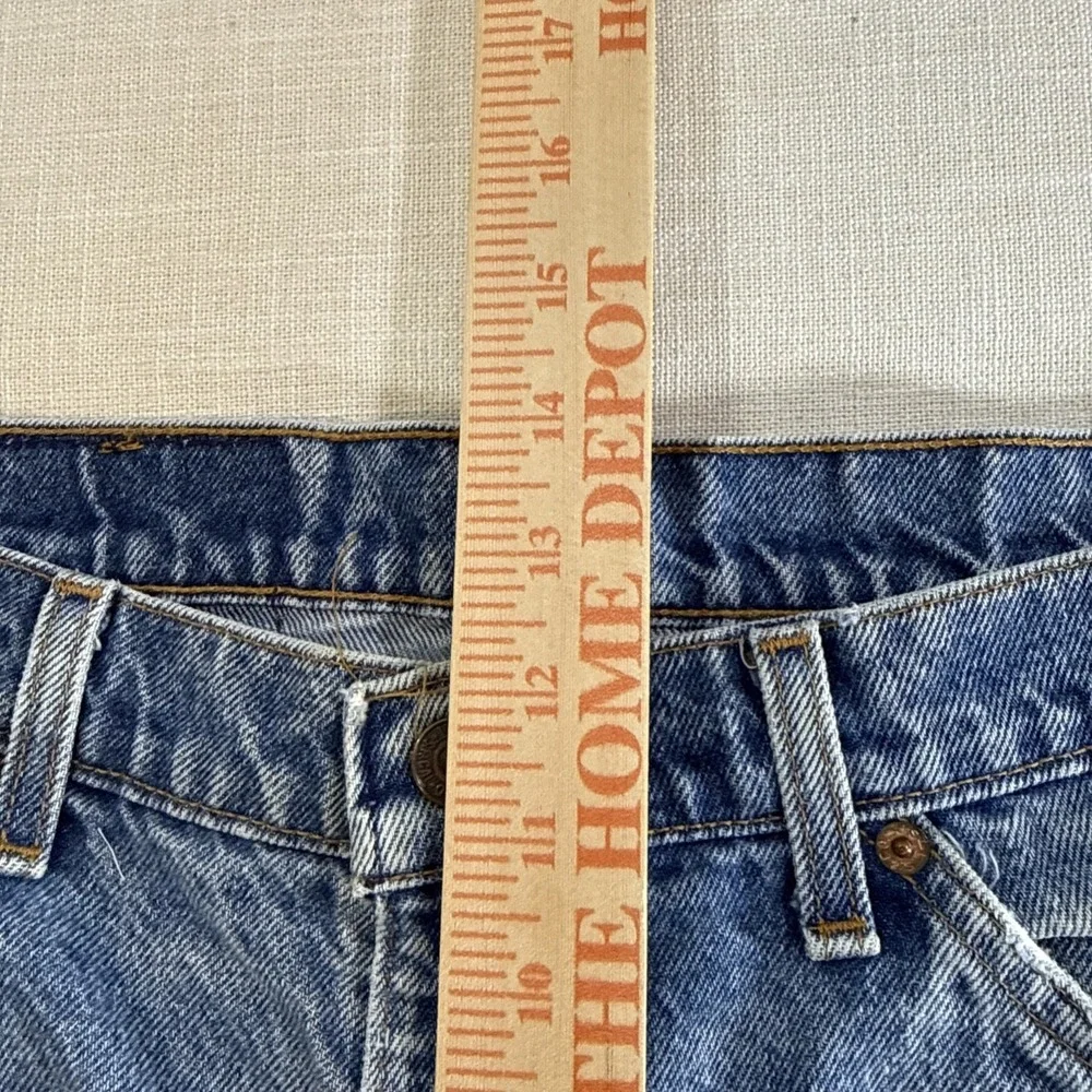 Vtg Levis 517 Jeans Mens 38X36 Blue Denim Bootcut Orange Tab 90s Made in USA
